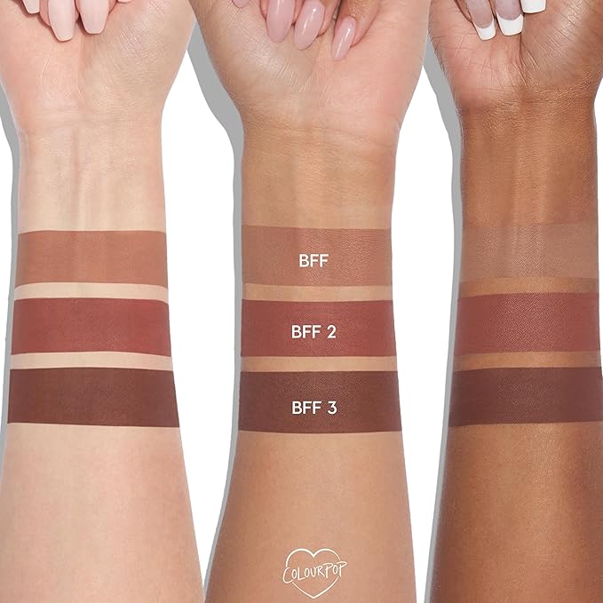 ColourPop Lined and Defined Lippie Lip Pencil Kit - High-Pigment, Long-Lasting & Sharpenable Lip Liner with High-Impact Color - Nude Pink + Brown Shades with a Matte Finish (6 Count)