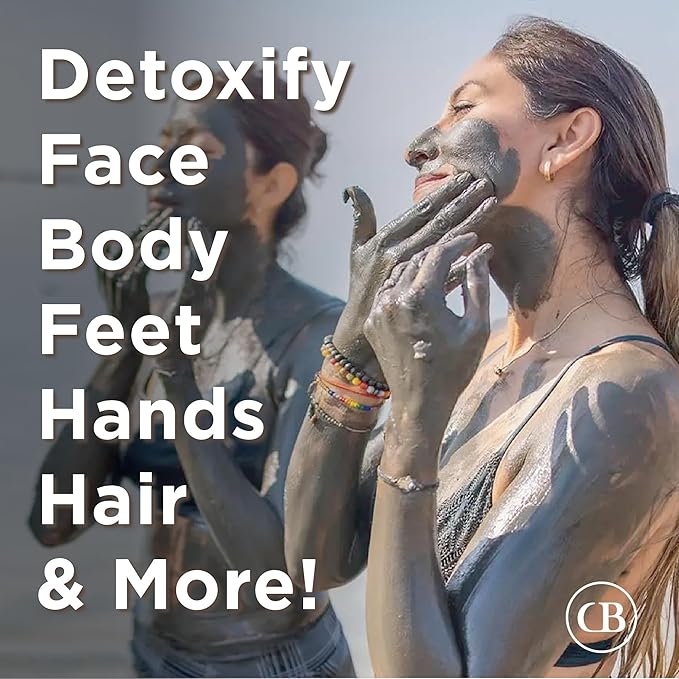 California Biology Clay Mask - 6 Count Deep Pore Treatment, Kaolin & Calcium Bentonite Clay | Bentonite Clay Detox & Pore Mask, Natural Detox Clays Facial Treatment for Oily & Sensitive Skin Routine