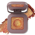 Erinde Orange Red Gold Duochrome Glitter Eyeshadow Palette, Holographic Rich Color Multichrome Shimmer Eye Shadow, Color Shift Sparkle Inner Corner Eye Highlighter Makeup for Rave Festival Concert, 10