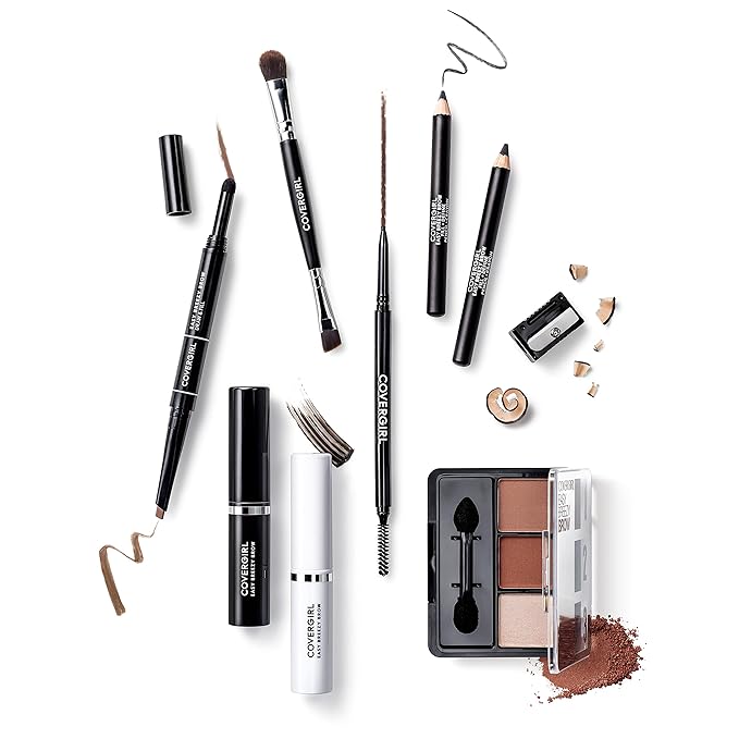 COVERGIRL - Easy Breezy Brow Volumizing Gel, Holds Brows for 24 Hours, Infused with Argan Oil & Biotin, 100% Cruelty-Free