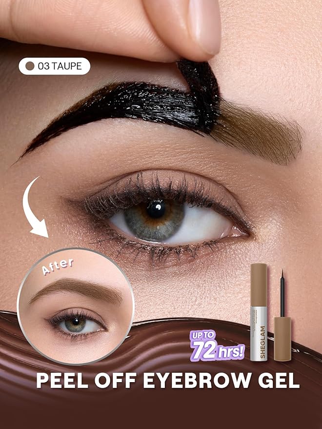 SHEGLAM Tint Lock Tattoo Peel off Brow Gel - Taupe Eyebrow Color