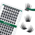 Lash Clusters 96pcs Individual Lashes D Curl 12mm Eyelash Clusters KEYYOU Volume Wispy Lash Extension Soft&Comfortable Easy DIY at Home(Y08,D-12mm)
