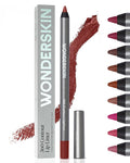 Wonderskin Lipliner Pencil - 360 Contour Lipliner, Long Lasting, Sharpenable Lip Pencil, Waterproof and Transfer-Proof Nude Lip Liner (Mahogany)