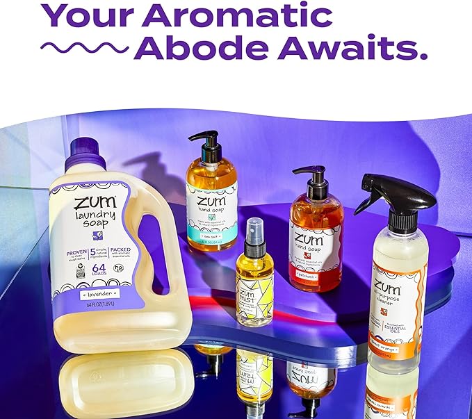 Indigo Wild Zum Mist Room & Body Spray - Aromatherapy Essential Oil Spray - Natural Body Mist & Room Spray - Frankincense-Lavender Scent - 4 fl oz (2 Pack)