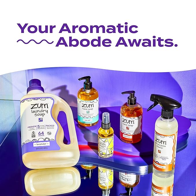 Zum Indigo Wild Mist Room & Body Spray - Aromatherapy Essential Oil Spray - Natural Body Mist & Room Spray - Lavender Scent - 4 fl oz