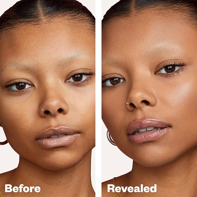 Kosas Revealer Liquid Foundation SPF 25 – Medium Buildable Coverage, Hydrating Natural Glow Finish, Medium Deep Neutral 320