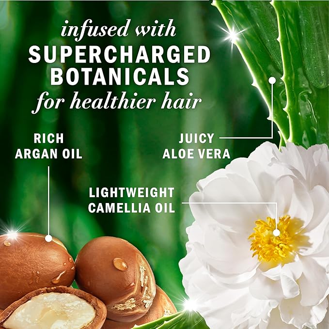 Herbal Essences Argan Oil Paraben Free Shampoo, Hair Repair, 20.2 fl oz, with Certified Camellia Oil and Aloe Vera, For All Hair Types, Especially Damaged Hair