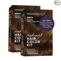 Madison Reed Radiant Hair Color Kit - 6NGV Medium Golden Brown (Tuscany Brown), Dimensional Gray Hair Blending Permanent Hair Dye, PPD-Free & Ammonia-Free, 2 Pack