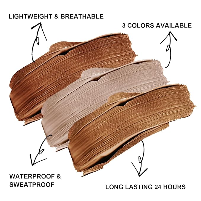 Liquid Contour Stick Makeup - Cream Face Contour Wand with Cushion Applicator, Natural Matte Long Lasting Creamy Bronzer Contour, Lightweight Silky Blendable (#01 LIGHT TO MEDIUM)