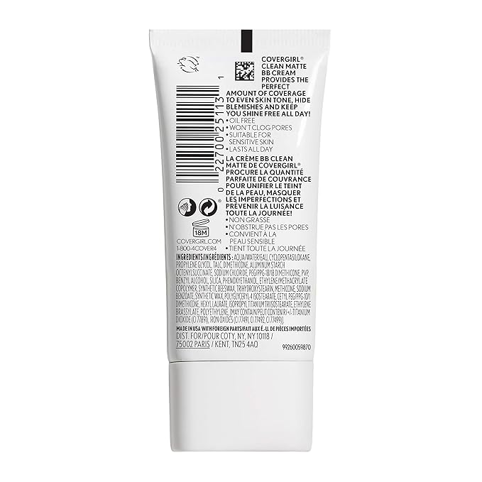 COVERGIRL Oil-Free Matte Cream Foundation, Fair, 1 oz (Pack of 2)