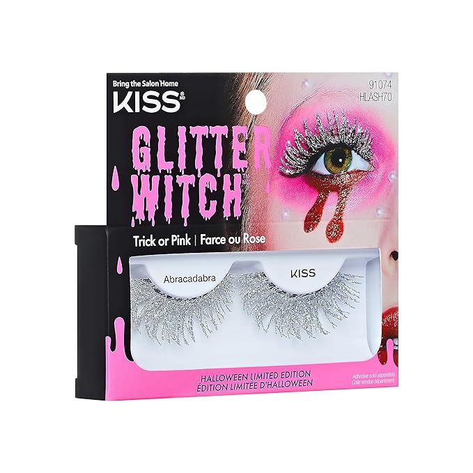 KISS Halloween Limited Edition Glitter Witch False Eyelashes, 1 Pair - Abracadabra