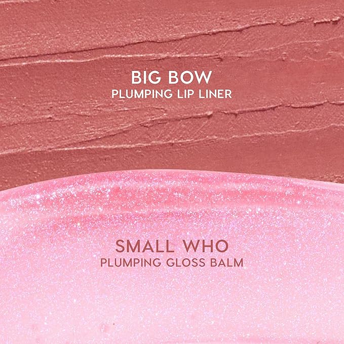 ColourPop x The Grinch Pinky Who Lip Makeup Kit - Limited Edition Lip Liner & Plumping Gloss Balm Hybrid Duo - Holiday Gift Set for Women (2 Count)