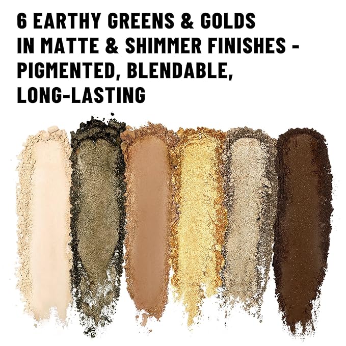 SUSIKEKI Neutral Nude Matte & Shimmer Eyeshadow Palette with Brush - 6 Colors Mini Travel Size, Highly Pigmented Olive-colored Tone Eye shadow, Long Lasting Vegan Makeup Palette for Daily Use 04