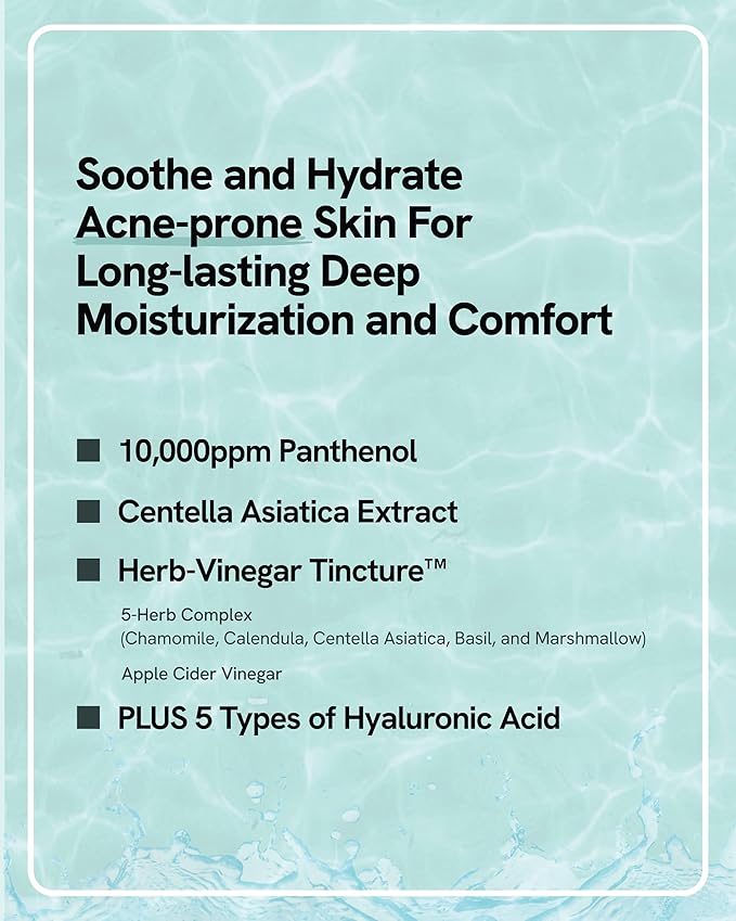 Hydra Calming Cream (3.3fl oz) - Gentle Formula, Long Lasting Deep Hydration & Moisturizing Gel for Dry Skin, Barrier Repair, Korean Skin Care. Panthenol, CICA