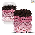 Ultra-Petite Satin Scrunchies for Women – 8PCS Blush Small Hair Ties – Soft Silk-Like Mini Hair Bands, No Crease, Frizz-Free, Gentle on Hair, Perfect for Daily Wear & Sleep