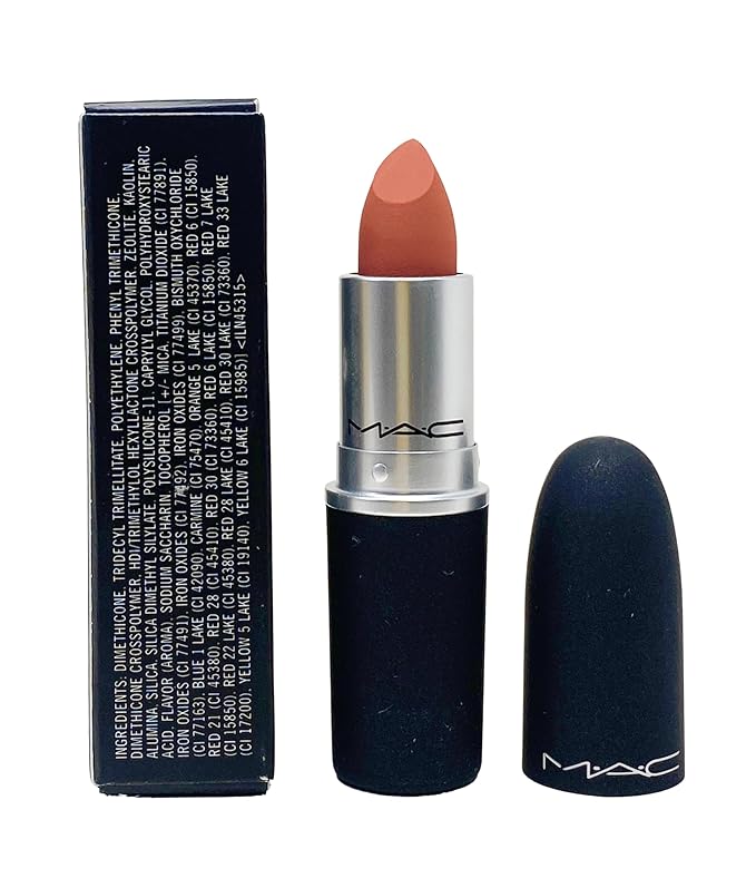 MAC Cosmetics Powder Kiss Lipstick - 314 Mull It Over (Dirty peach) .10 Oz / 3g