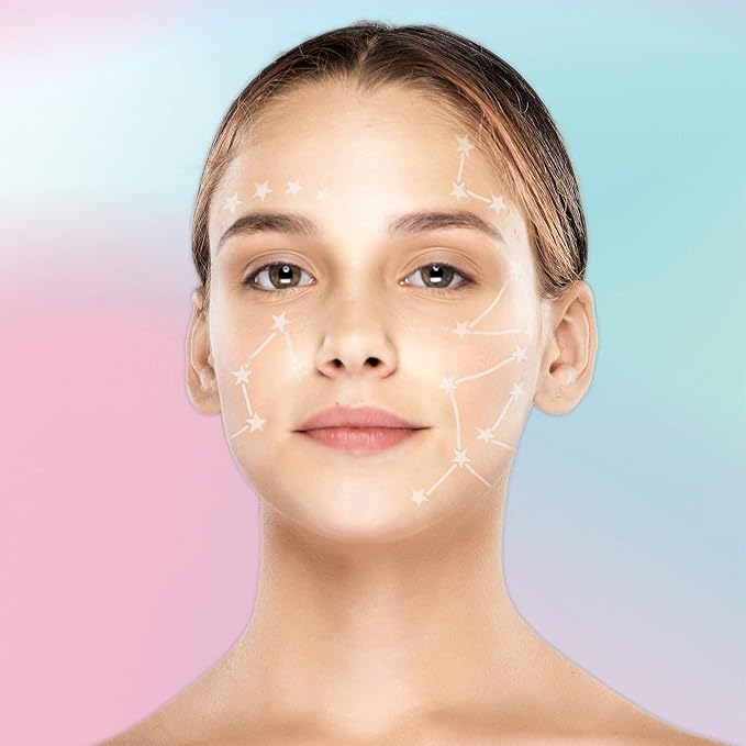 Stencil1FX - Constellations Stars Eye Makeup Stencil for Costumes, Dress Up, Halloween, Cosplay, Face Painting, Raves, Festivals, Parades, Parties