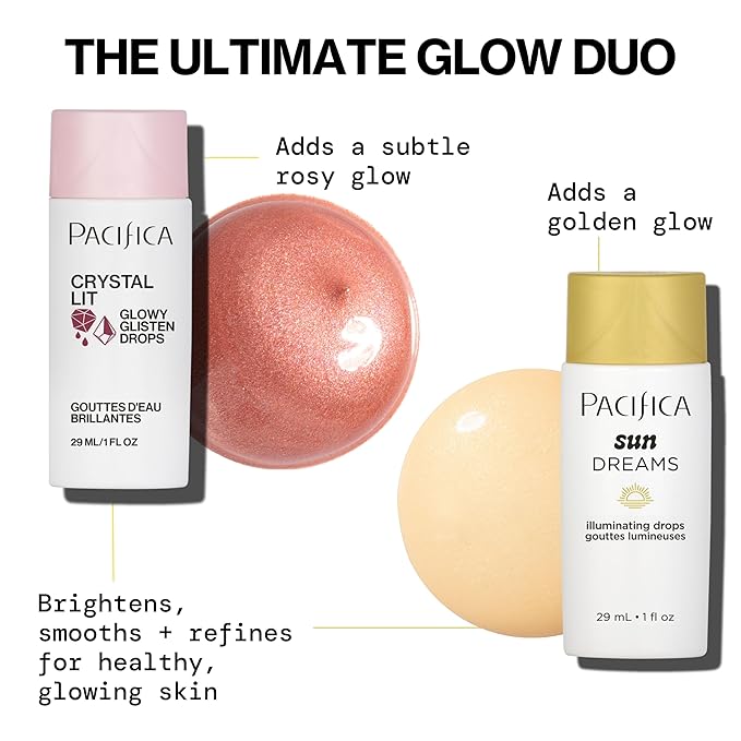 Pacifica, Glow Drops Sunset, 1 Fl Oz (Pack of 2)