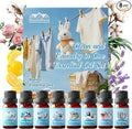 Diffuser Fragrance Oils, Essential Oils for Diffuser for Home, 8x10ml Clean and Laundry Set, Clean Scents for Candle & Soap Making, Fresh Linen, Clean Cotton, Lavender Field, Lemon Fresh, Blossom Soap