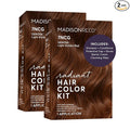 Madison Reed Radiant Hair Color Kit - 7NCG Light Golden Copper (Genova Red), Dimensional Gray Hair Blending Permanent Hair Dye, PPD-Free & Ammonia-Free, 2 Pack