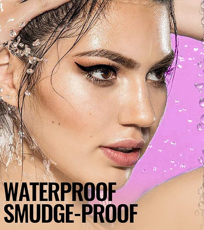 iMethod Winged Eyeliner Stamp - 2 Pens, Perfect Wing Cat Eye Liner, Waterproof & Smudge-proof, 10 mm