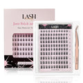 cosmic winks Self Adhesive Glue Free Lash Clusters kit Easy Removal lash Extensions Soft Lightweight Thick And Dense Lashes Beginner Friendly False Eyelashes 110 Clusters