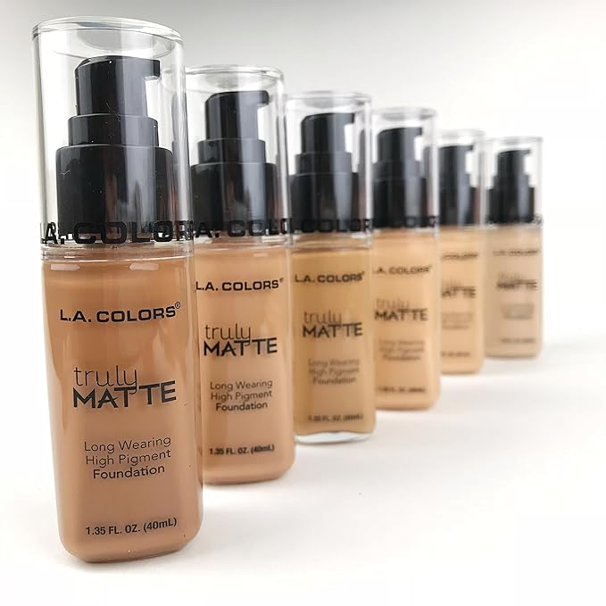 L.A. COLORS Truly Matte Foundation, Deep Tan CLM361