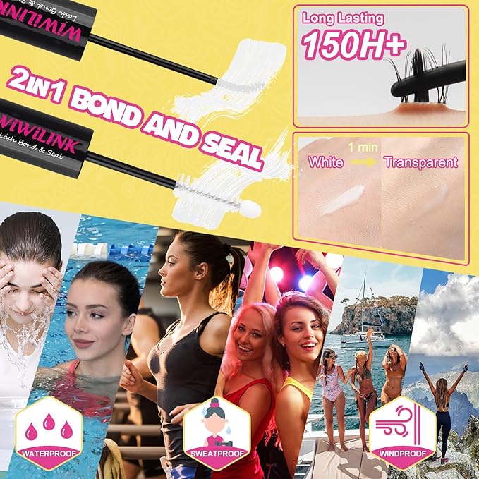 Lash Clusters Wanna Be Kit Fairy Eyelash Clusters 8-18mm Manga DIY Lash Extension Kit Waterproof Anime Lashes Clusters Invisible Band 0.3mm Individual D Curl Cluster Eyelash Extensions Kit