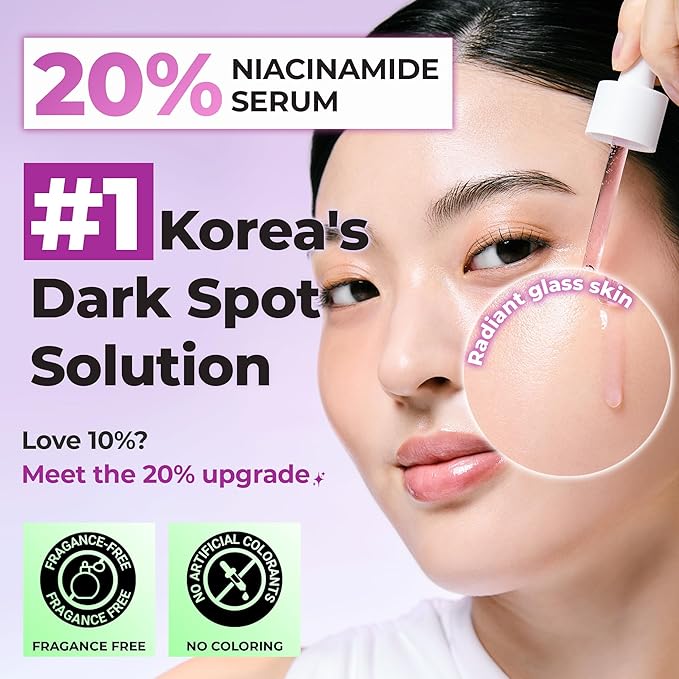 JUMISO 20% Niacinamide Dark Spot Serum 2-Pack – TXA + Glutathione Brightening Face Serum Value Set – Pore Care, Glass Skin Finish – Fast-Absorbing, Centella Soothing, Sensitive Skin Safe, 1.35 fl ozx2