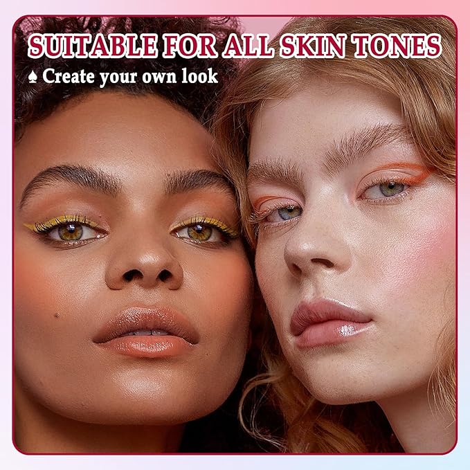 3 Colors Blush Stick,Solid Cream Blush,Multi-Use Highlighter Blush Stick for Cheeks,Lips and Eye,High Pigmented Blush Makeup Stick Set C