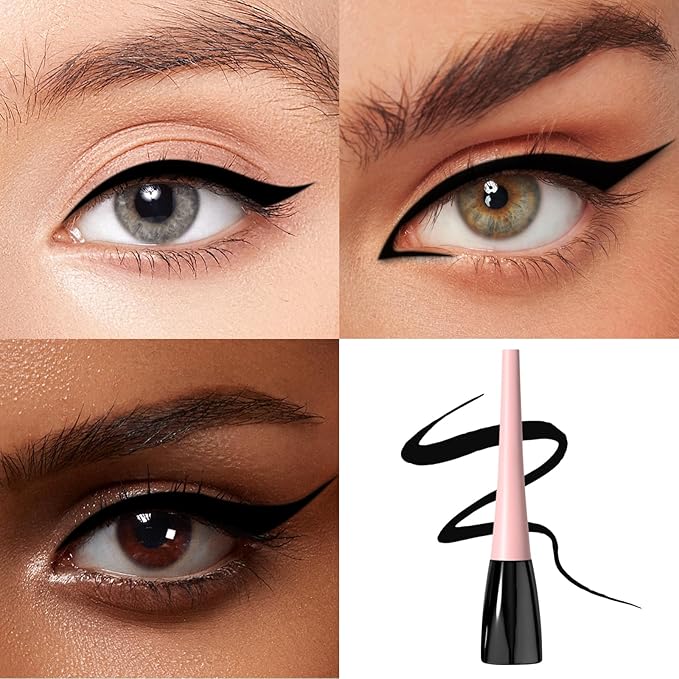 Boobeen Liquid Eyeliner Pen, Colored Eye Liner Waterproof Smudge Proof, Eyeliner Ink Liner with Precision Tip for Bold Eye Looks