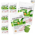 6 Pairs Hand Mask for Dry Cracked Hands,Nourishing Moisturizing Gloves,Hands Moisturizer for Deep Moisturizing,Silky Smooth Moisturizing Gloves,Hand Care Mask Set(N)