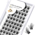 B&Qaugen False Eyelash, B 28, Individual, Curl-C, 14mm, Cruelty Free Vegan, 72 Clusters