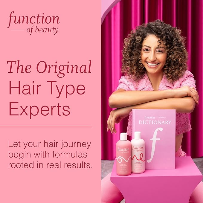 Function of Beauty Curly Hair Conditioner - Sulfate-Free Conditioner for Natural Curls & Bounce - Curl Defining, Hydrating & Moisturizing with Shea Butter - Dry & Dull Hair Care Products