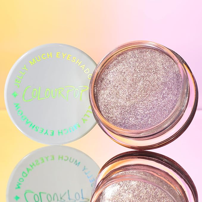 ColourPop Jelly Much Gel Eyeshadow - Glitter Eyeshadow with a Water-Based Gel Formula - Provides Intense Color Payoff with Minimized Creasing & Fading - Boo Kay (0.23 oz)