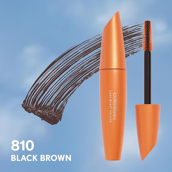 COVERGIRL Lash Blast Volume Mascara, Long-Wearing, Smudge-Proof, Cruelty Free - Black Brown (Pack of 2)