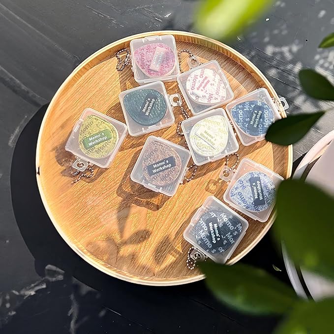 Momo's Workshop Mini Denim Makeup Sponge Set, 5Pcs Multi-Use Precision Mini Makeup Blenders for Concealer, Blush, Highlighter, Contour - Soft Face Sponges with Durable Protective Travel Storage Case
