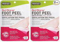 Foot Peel, Exfoliating Heel Rescue Booties, 1 Pair, Foot Mask for Dry Cracked Feet, Calluses & Dead Skin, Botanical Blend for Smoother, Softer Heels, Easy, No Mess 60-Minute Home Foot Care (Pack of 2)