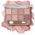 K'APEINE 8 Colors Eyeshadow Palette,Red Brown Eyeshadow Shimmer Eyes Makeup Palette Eye Shades With 1 Dual Brush Long-Lasting Blendable Shades,Naturing-Looking,Waterproof Warm Eye Shadow for Women-01