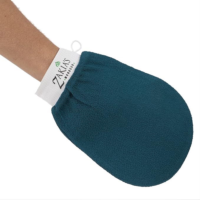 Original Rough Kessa Exfoliating Glove - Microdermabrasion Home Exfoliating Mitts, Removes unwanted dead skin, dirt and Keratosis Pilaris. Great removing spray tan and enhancing tattoos. 2 pack