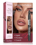 CALAILIS Lip Liner, Long Lasting Liquid Lip Liner Pencil, Waterproof and Smudge-proof Matte Semi Permanent lipliner Stain, Seamless Make Up with All-Day Color (#61 Rose Veil)
