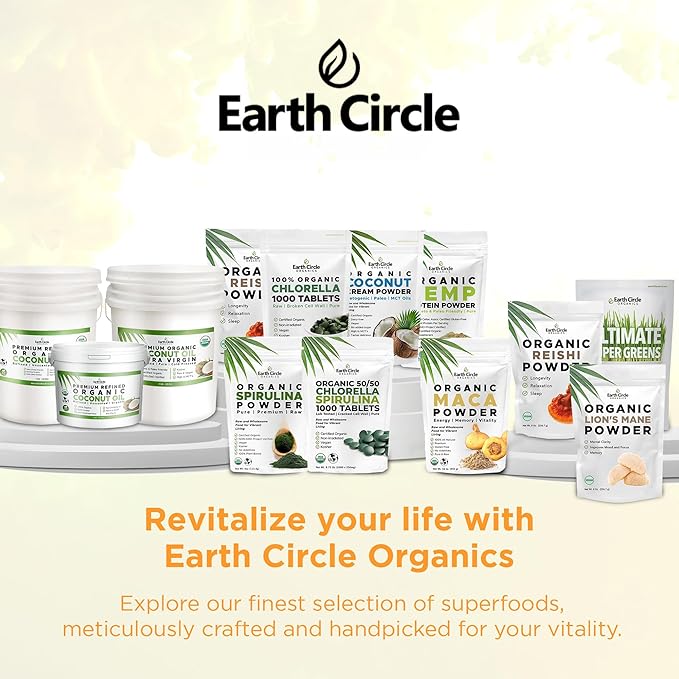 Earth Circle Organics Papaya Seed Powder Capsules – 100% Ground Papaya Seeds – 360mg per Capsule – 120 Vegan Capsules – No Additives or Fillers (Pack of 2, 120 Total Capsules)