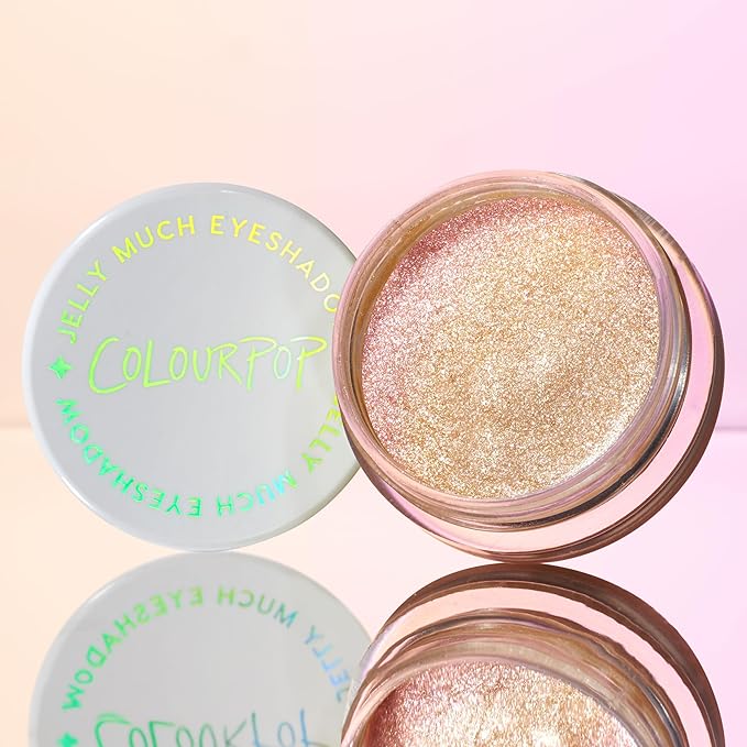 ColourPop Jelly Much Gel Eyeshadow - Glitter Eyeshadow with a Water-Based Gel Formula - Provides Intense Color Payoff with Minimized Creasing & Fading - Field of Fairies (0.23 oz)
