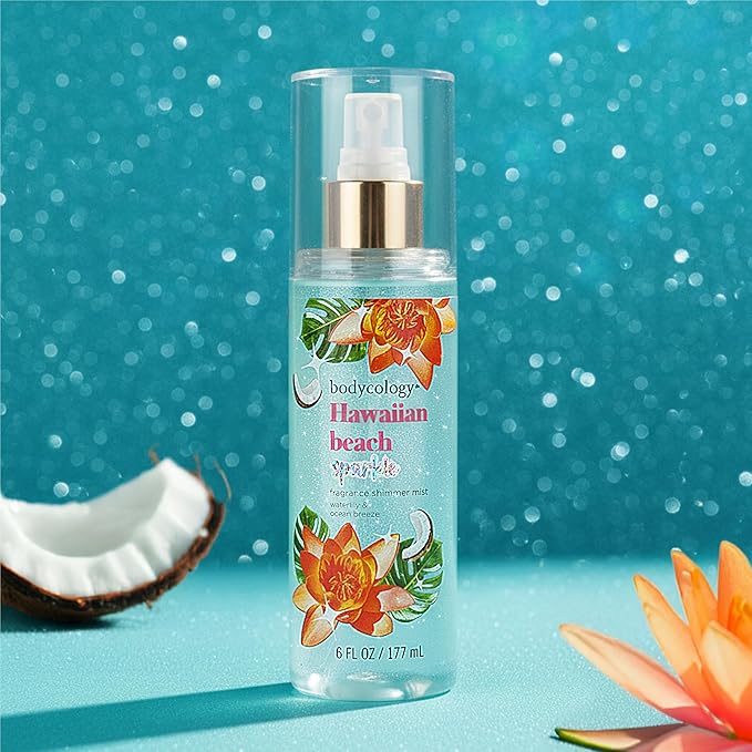 Bodycology Fragrance Shimmer Mist, Hawaiian Beach, 6 fl oz