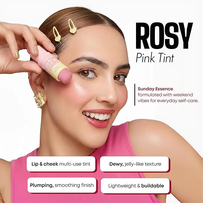 Jelly Cheek & Lip Tint Stick With Collagen – Dermatologist Tested, Anti Aging, Korean Skin Care – Dewy, Multi Use Glow, Soft Plumping Finish – Vegan Clean Beauty