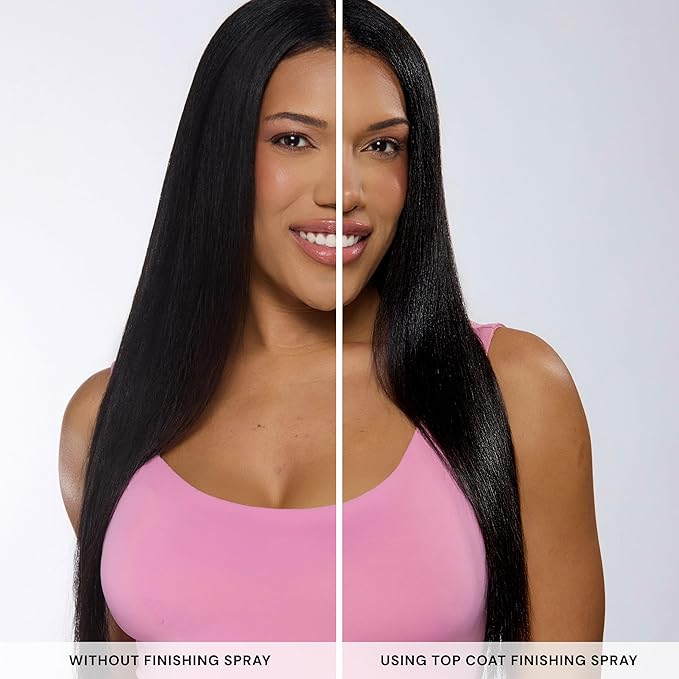 L'ANGE HAIR Top Coat Shine Spray | Hair Gloss Finishing Spray | High-Gloss Finish | Controls Frizz & Flyaways | Ultra-Fine Hydrating Mist | Lightweight, Won't Weigh Hair Down