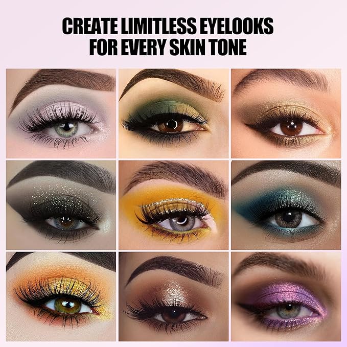 Professional super shine shimmer 30 color eyeshadow palette,high pigment matte+duochrome+shimmer,Cruelty- Free Makeup Pallet,Colorful Powder Long Lasting Waterproof Eye Shadow (make up-2)