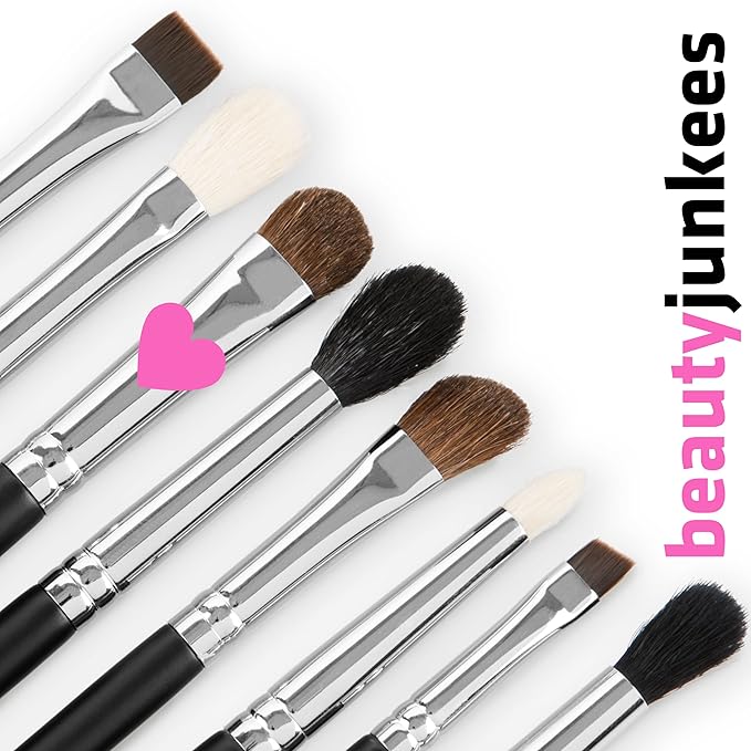 Beauty Junkees Professional Makeup Brush - Dense Eyeshadow Brush for Even Color Coverage on Lid and Crease
