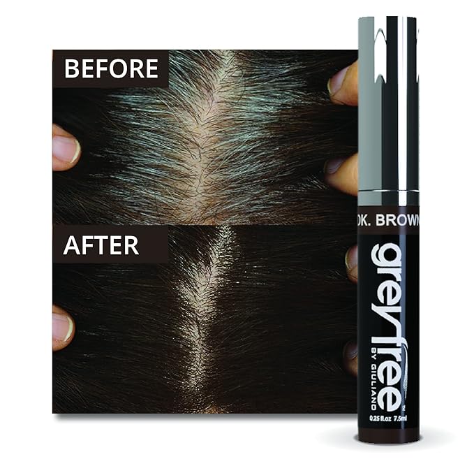 Root Touch-Up Hair Mascara Temporary Gray Roots Concealer (DARK BROWN)