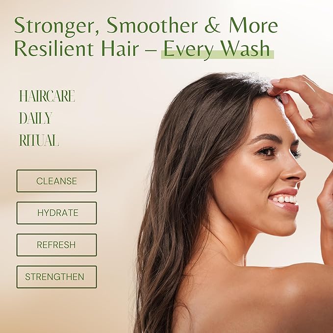 EDENIKA BOTANICALS Tea Tree Oil Shampoo and Conditioner Set, Deep Cleansing for Buildup & Oily Scalp, Soothes Itchy Scalp & Refreshes Hair, Sulfate Free, Women & Men, 16 fl oz Each
